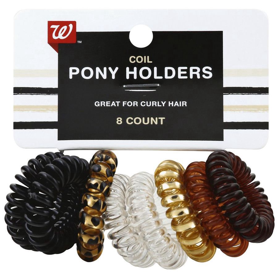slide 1 of 2, Walgreens Coil Pony Holders, 8 ct
