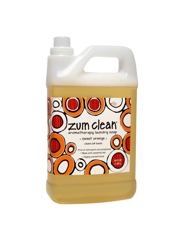 slide 1 of 1, Zum Clean Sweet Orange Laundry Soap, 64 oz