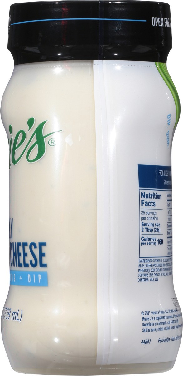 slide 8 of 9, Marie's Chunky Blue Cheese Dressing+Dip 25 fl oz, 25 fl oz