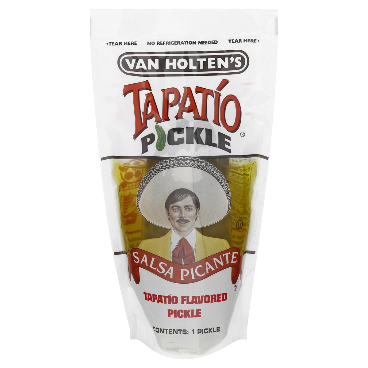 slide 1 of 1, Van Holten's Tapatio Salsa Picante Pickle 1 ea, 