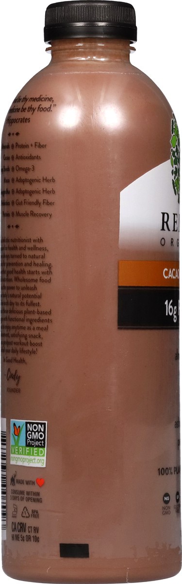 slide 5 of 13, Remedy Organics 100% Plant Based Cacao Essentials Shake 32 fl oz, 1 ct