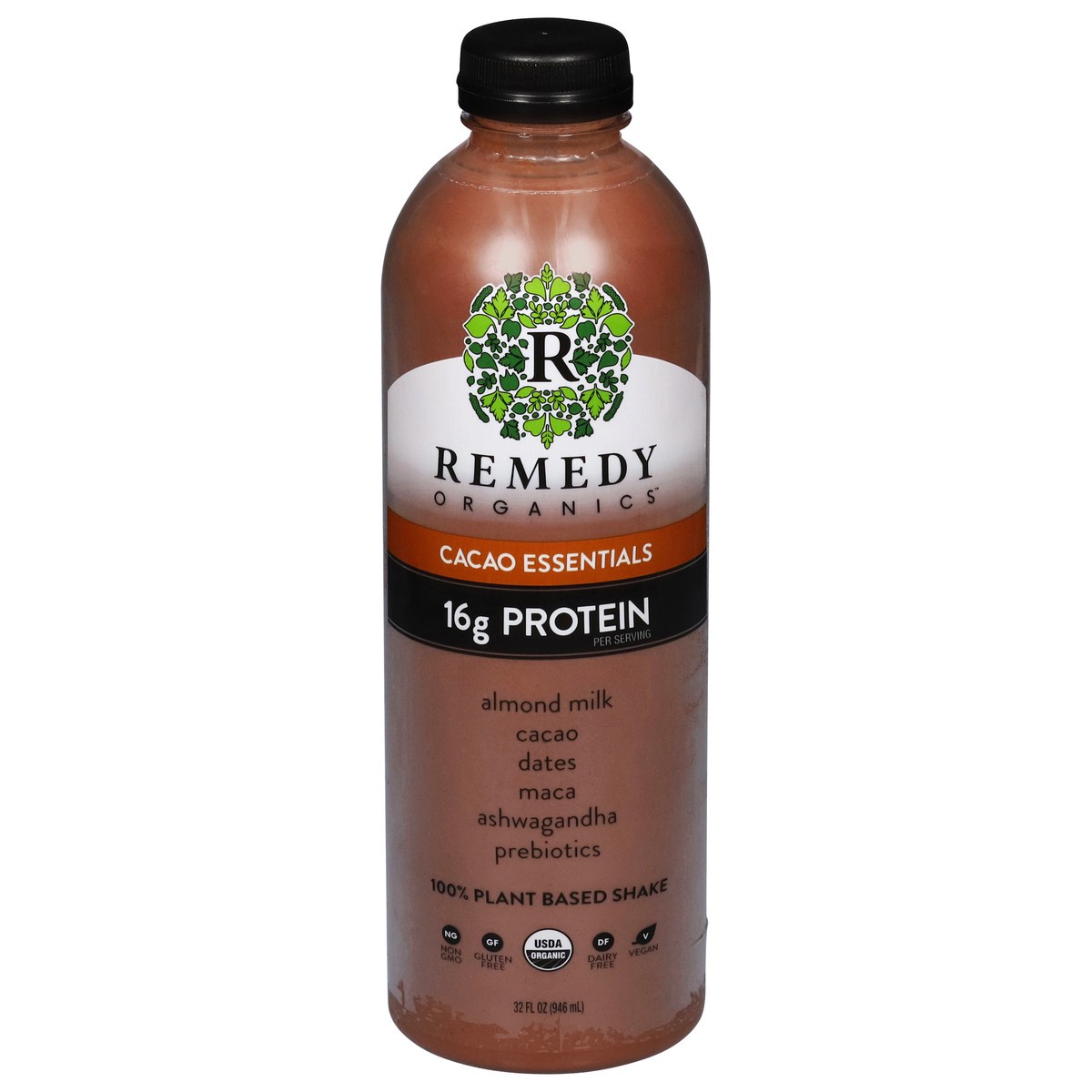 slide 11 of 13, Remedy Organics 100% Plant Based Cacao Essentials Shake 32 fl oz, 1 ct