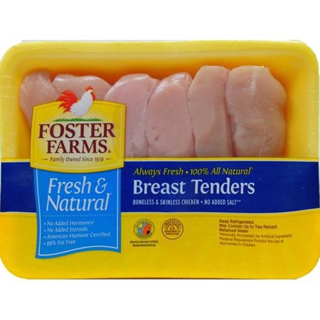 slide 1 of 1, Foster Farms Chicken Tenders, per lb