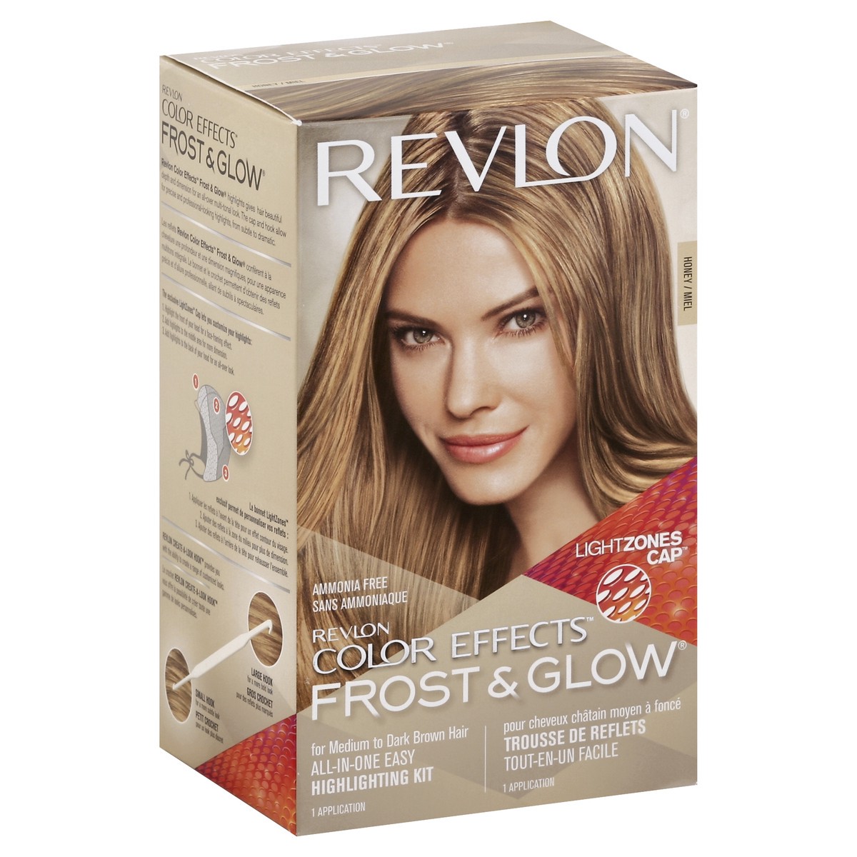 slide 3 of 5, Revlon Frost & Glow - Honey Highlights For Medium to Dark Brown Hair, 1 ct