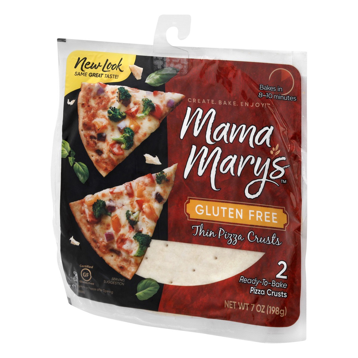 slide 12 of 12, Mama Mary's Gluten Free Thin Pizza Crusts, 2 Count, 7 oz, 2 ct
