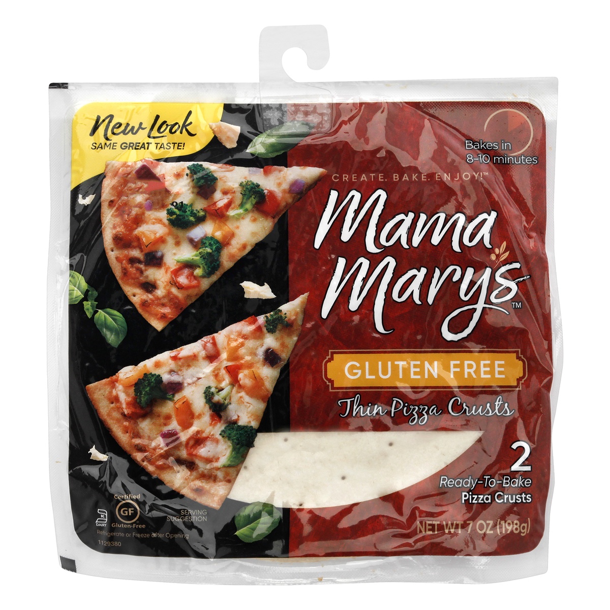 slide 1 of 4, Mama Mary's Gluten Free Thin Ready-To-Bake Pizza Crusts 2 ea, 