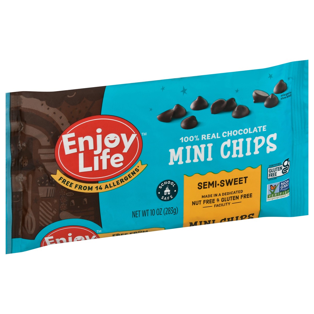 slide 2 of 9, Enjoy Life Semi-sweet Chocolate Mini Chips, 10 oz