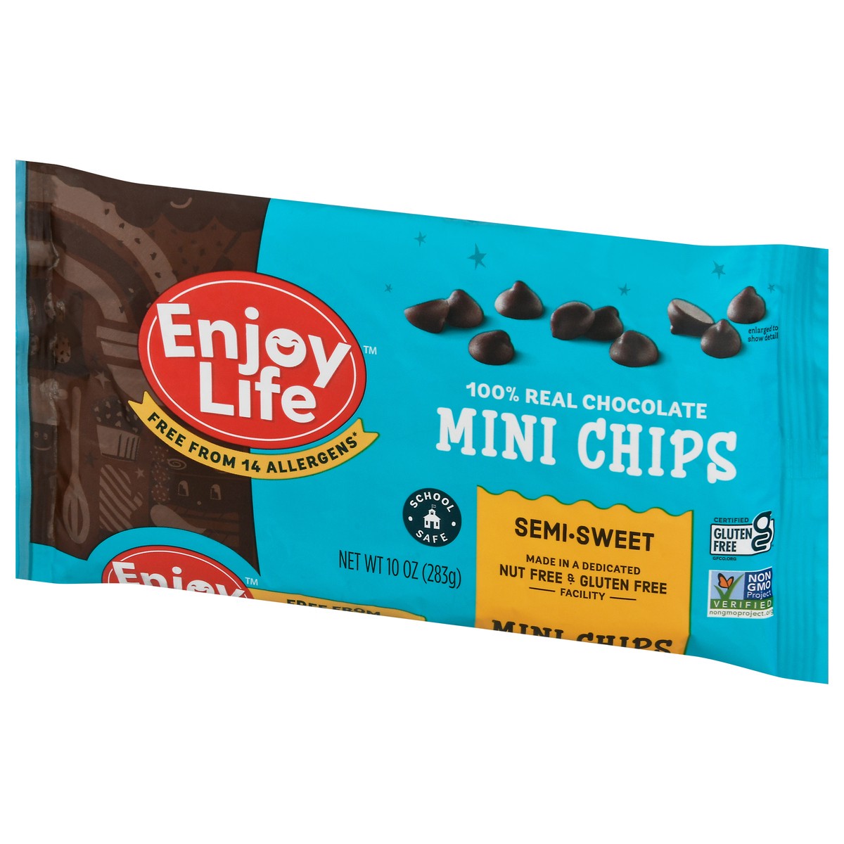 slide 3 of 9, Enjoy Life Semi-sweet Chocolate Mini Chips, 10 oz