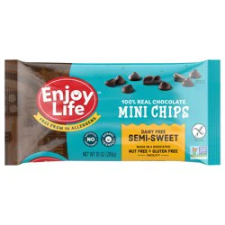 Enjoy Life Baking Chocolate Semi-Sweet Mini Chocolate Chips, 10 oz Bag