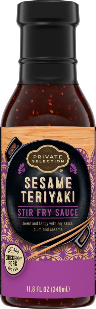 slide 2 of 5, Private Selection® Sesame Teriyaki Stir Fry Sauce, 11.8 fl oz