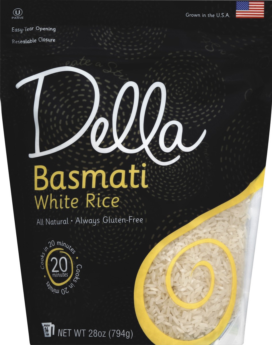 slide 2 of 2, Della Basmati White Rice, 28 oz