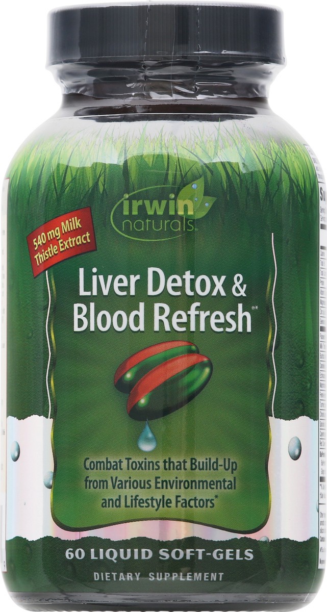 slide 1 of 9, Irwin Naturals Soft-Gels Liver Detox & Blood Refresh 60 ea, 60 ct