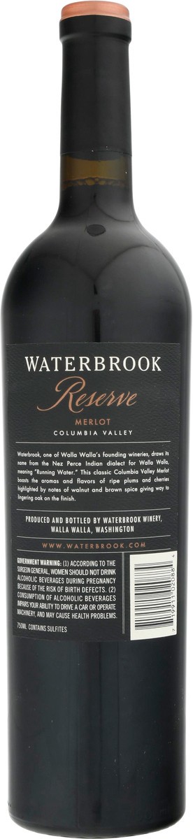 slide 4 of 12, Waterbrook Winery Columbia Valley Reserve Merlot 750 ml, 750 ml