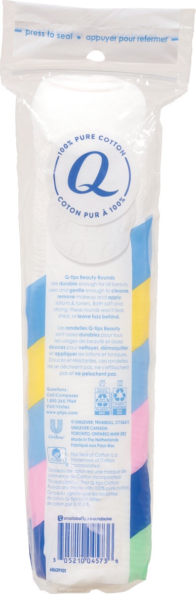 slide 10 of 12, Q-Tips Beauty Cotton Rounds 80 ea, 80 ct