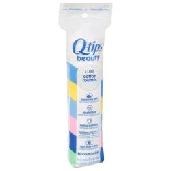 Q-Tips Beauty Cotton Rounds 80 ea