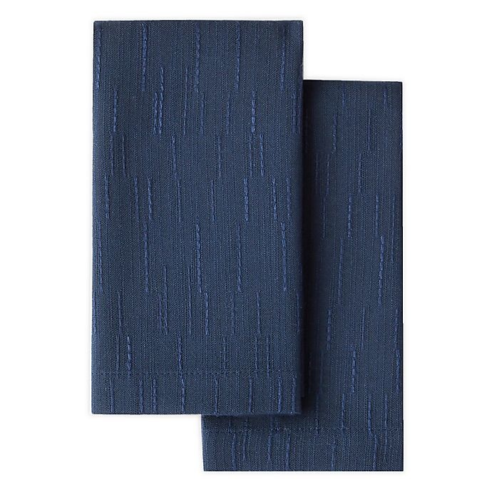 slide 1 of 6, Artisanal Kitchen Supply Stitches Napkins - Navy, 2 ct