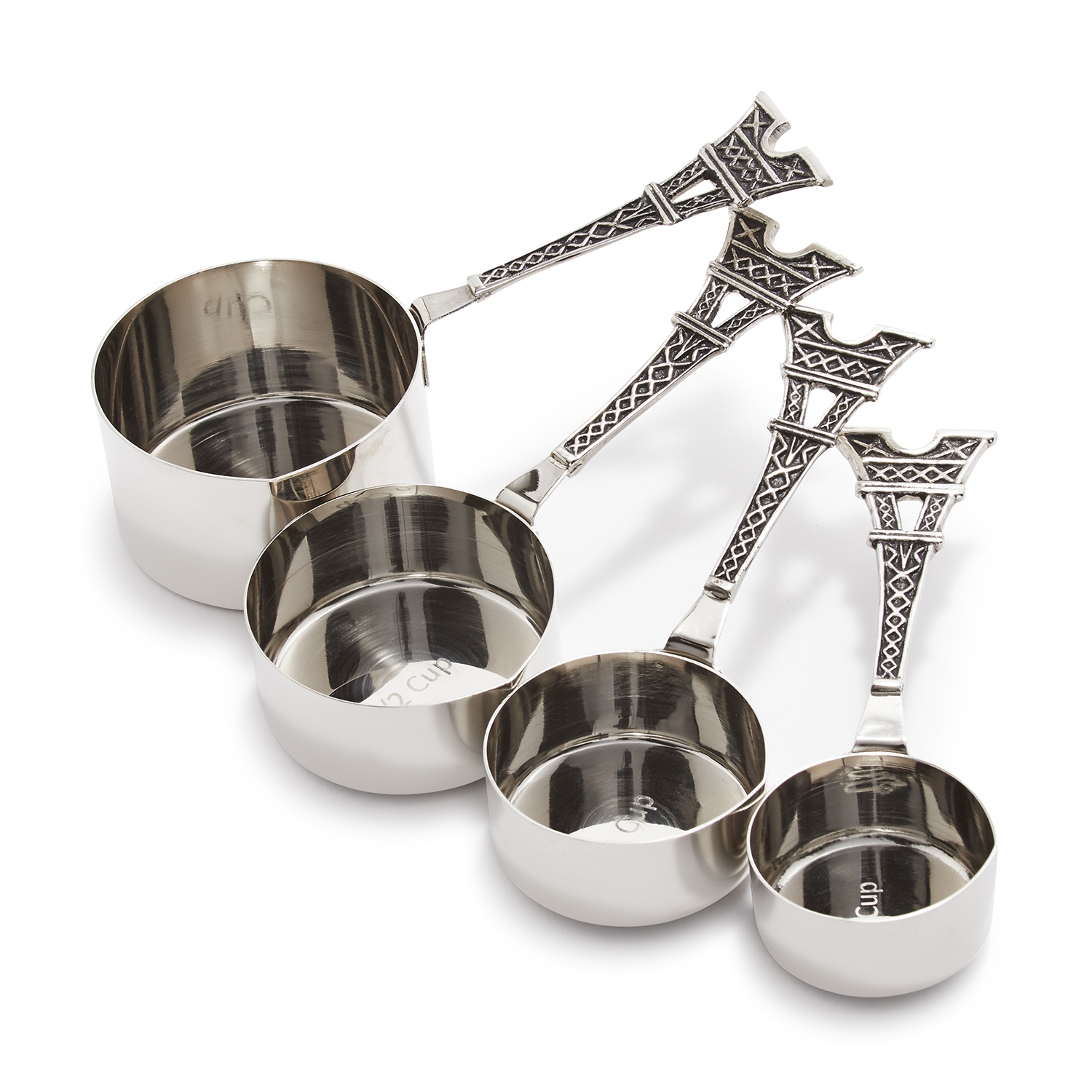 slide 1 of 1, Sur La Table Eiffel Tower Measuring Cups, 4 ct