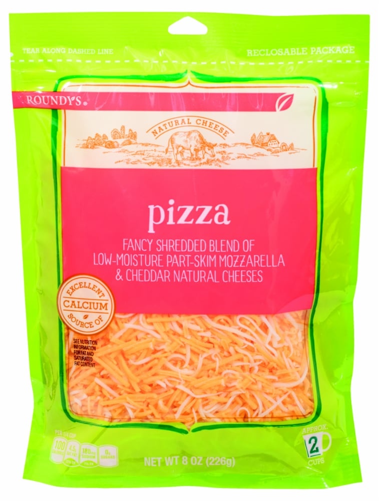 slide 1 of 1, Roundy's Roundys Pizza Shredded Cheese Blend, 8 oz