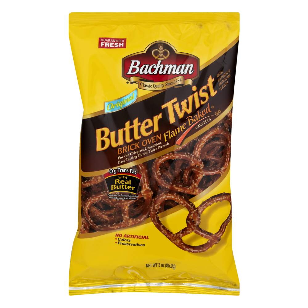 slide 1 of 1, Utz Pretzels Butter Twist, 3 oz