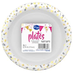 Kroger Golden Confetti Plates