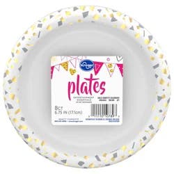 Kroger Golden Confetti Plates