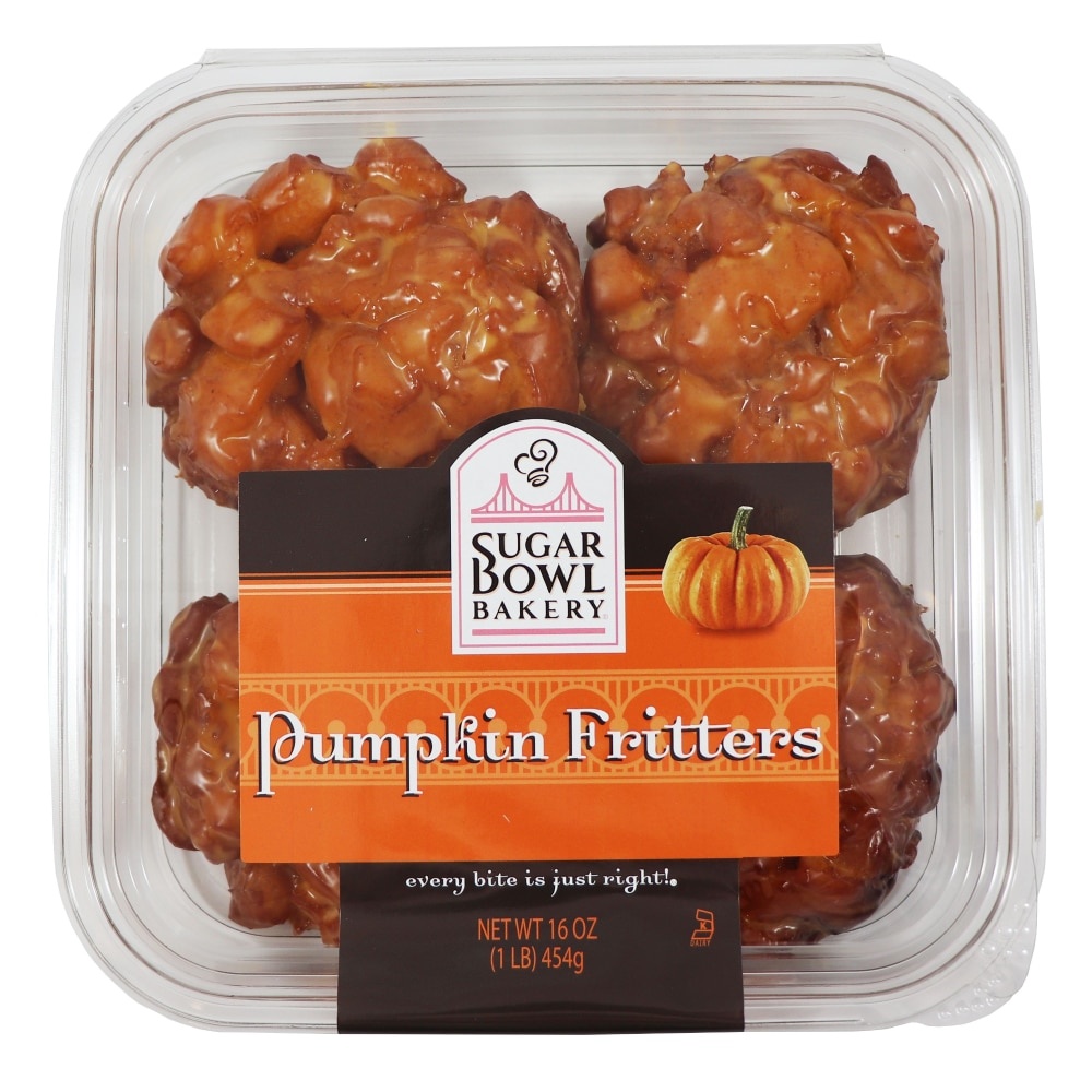 slide 1 of 1, Sugar Bowl Bakery Pumpkin Fritters 4 Count, 16 oz