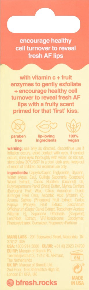 slide 3 of 4, b.fresh™ Never Been Kissed Pineapple Pucker Exfoliating Lip Serum, 0.5 fl oz