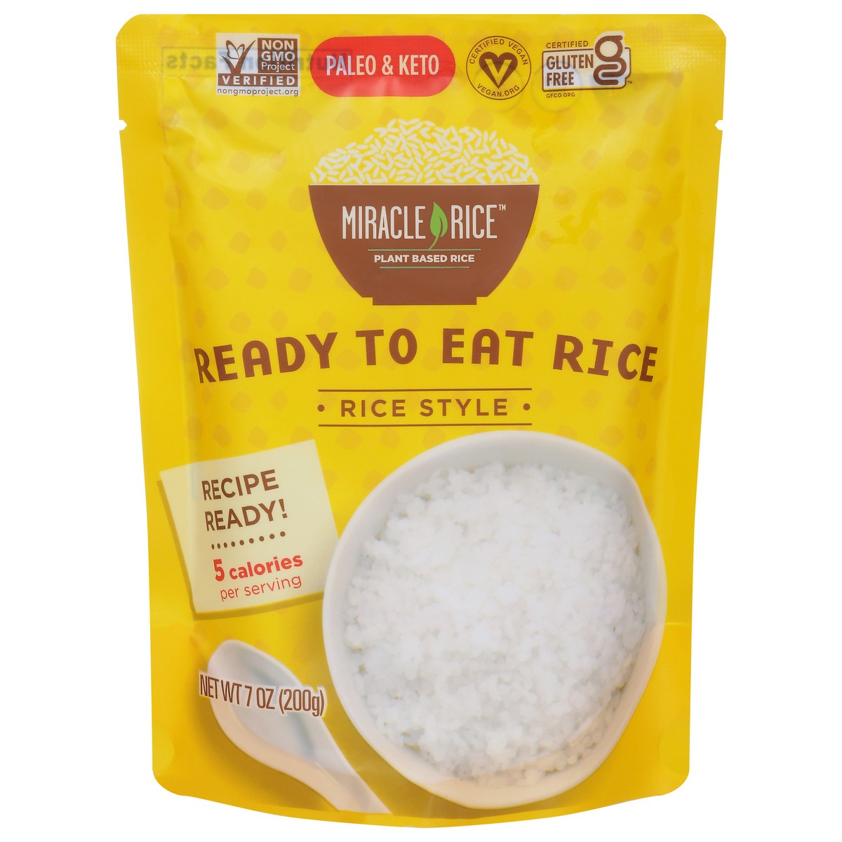 slide 1 of 14, Miracle Noodle Kitchen Ready to Eat Rice 7 oz, 7 oz