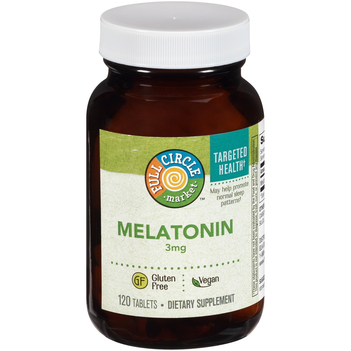 slide 1 of 1, Full Circle Vitamin Melatonin, 120 ct