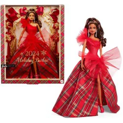 barbie red dress 2017 Holiday Teresa Doll, Brunette with : Toys & Games while drop earrings with a golden “M” pay homage to the old Barbie Doll With Red Dress