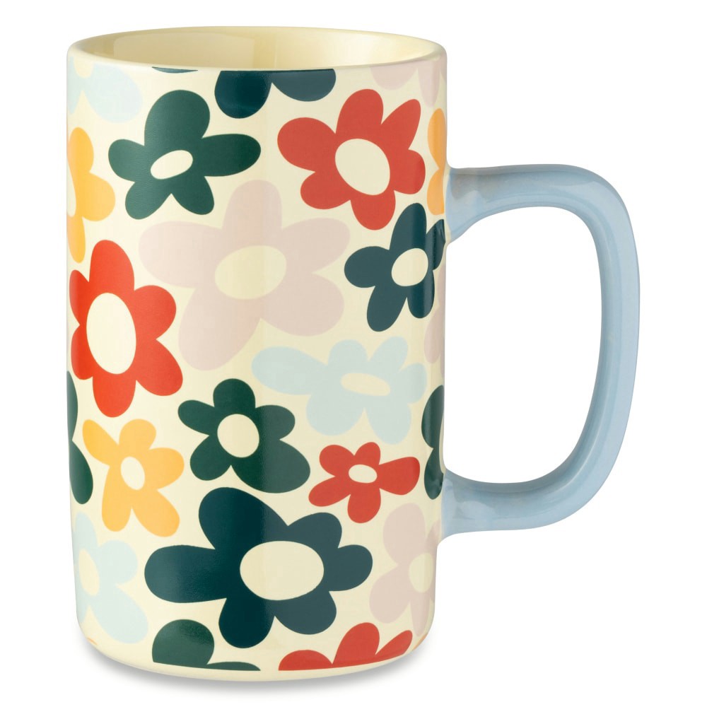 slide 2 of 3, Core Home Tall Mug - Floral, 15.2 oz