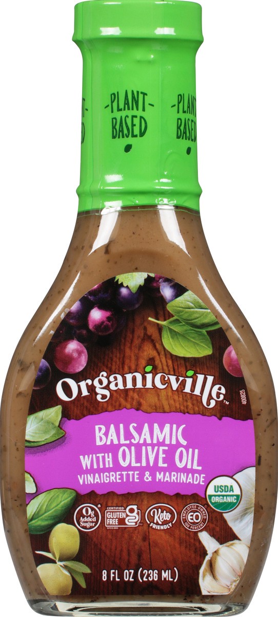 slide 6 of 9, Organicville Olive Oil & Balsamic Organic Vinaigrette Made With Agave Nectar, 