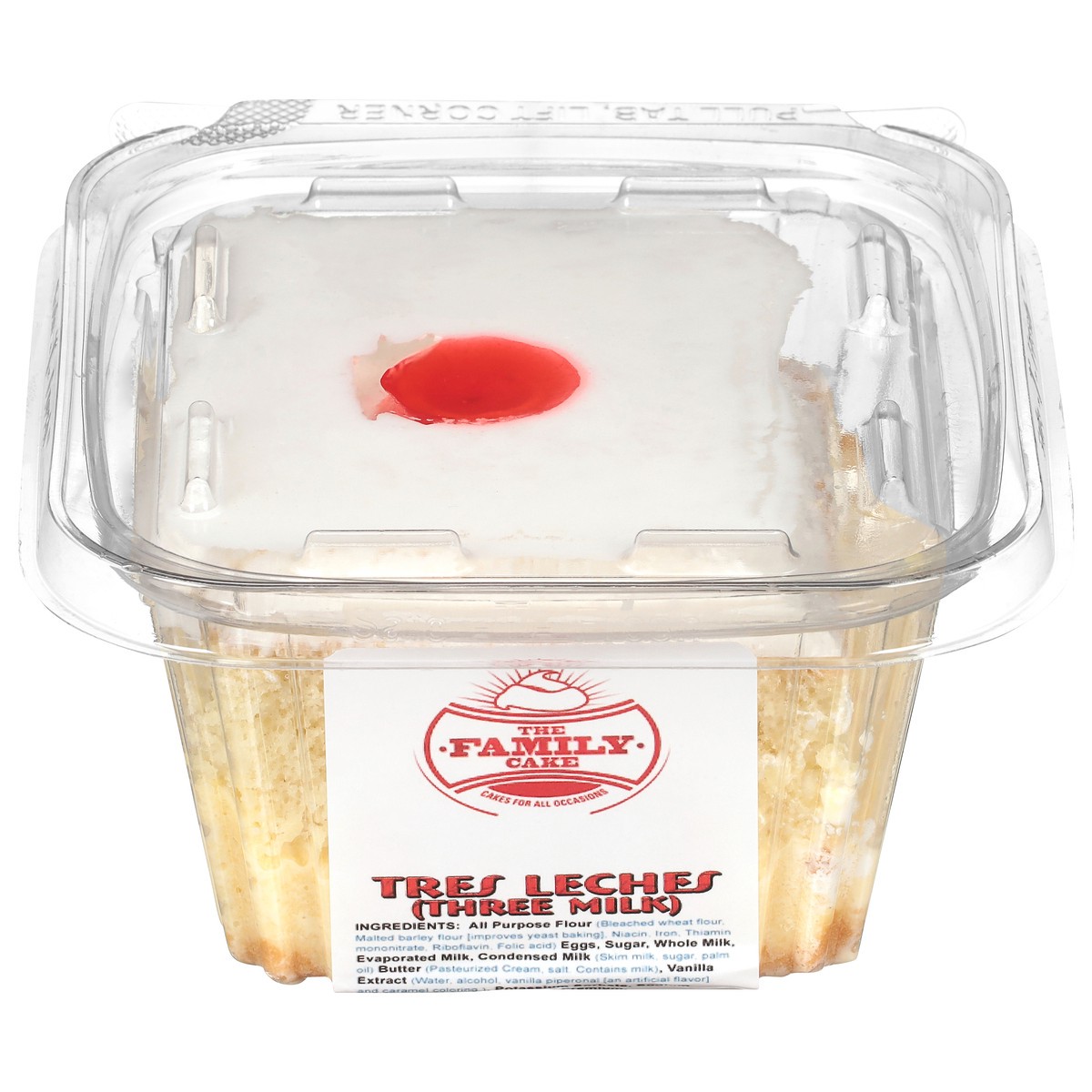 slide 3 of 4, The Family Cake Tres Leches Cake Slice, 7 oz