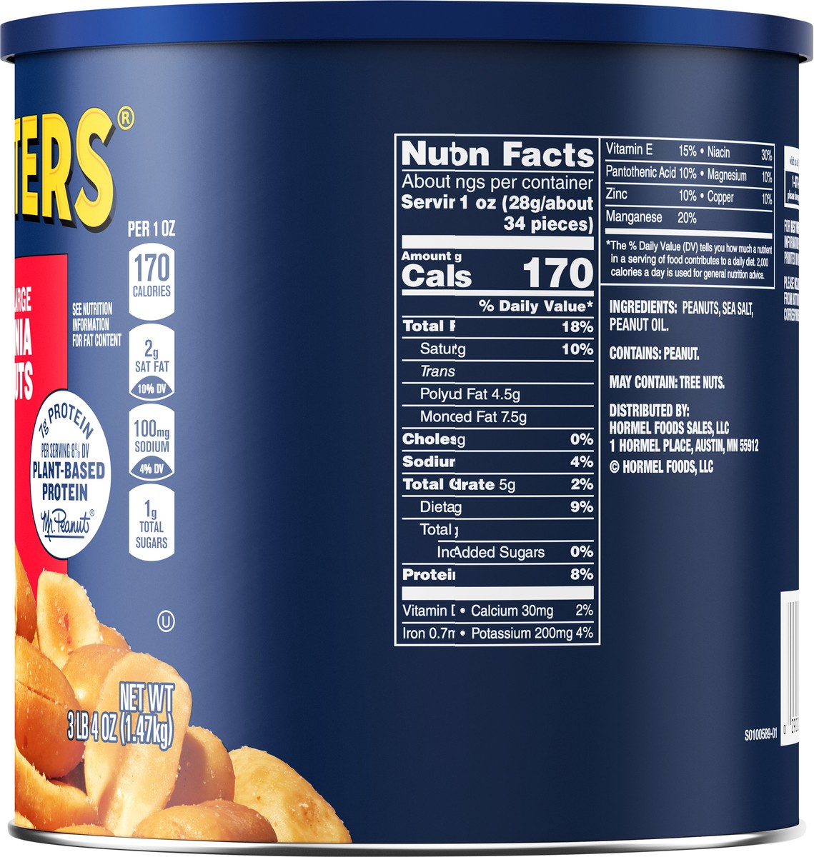 slide 9 of 14, Planters Extra Large Virginia Peanuts 52 oz, 52 oz