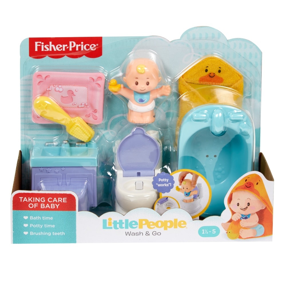 slide 1 of 1, Fisher-Price Fisher Price Little People Playset Wash & Go, 1 ct