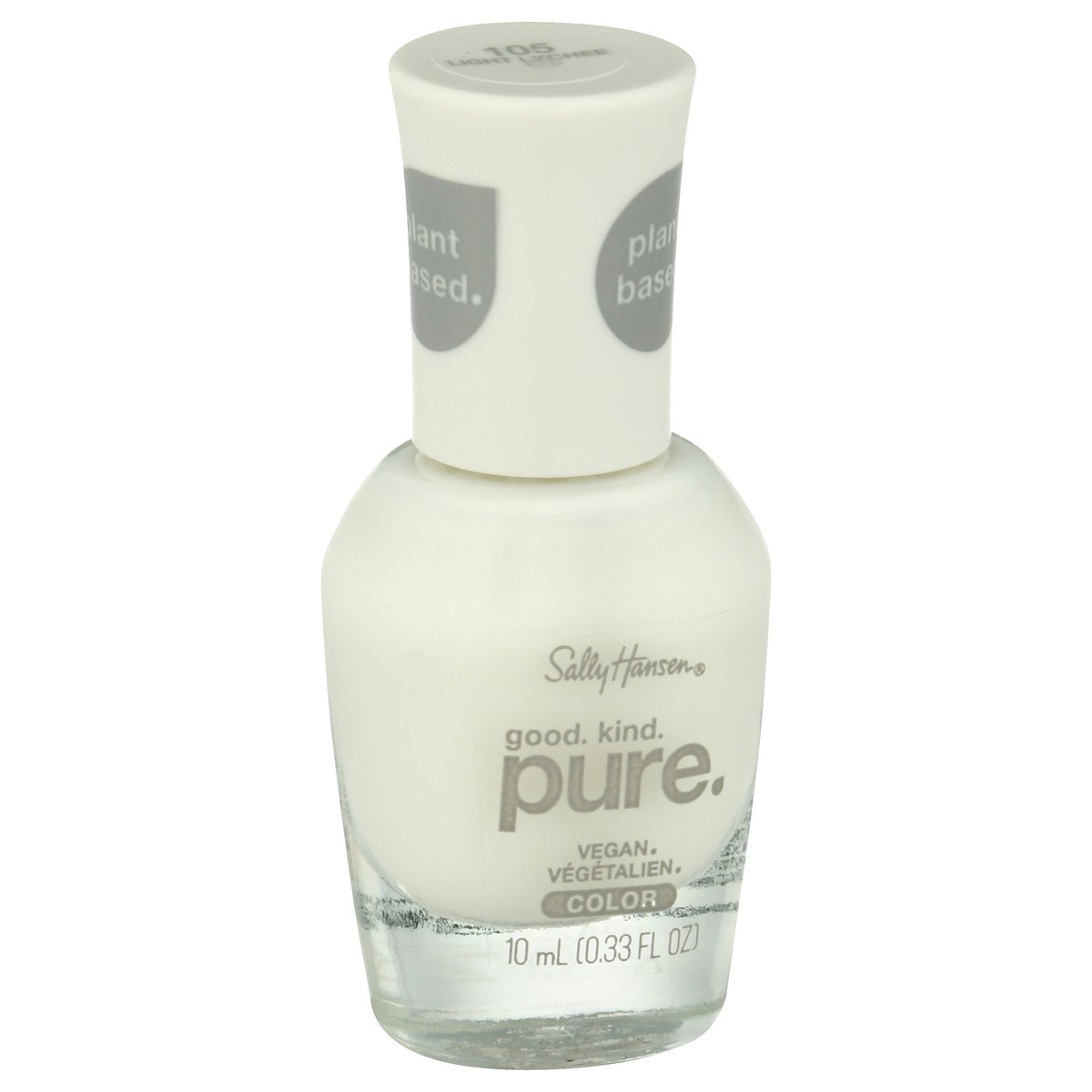 slide 2 of 9, Sally Hansen Good. Kind. Pure. Light Lychee 105 Nail Color 10 ml, 0.33 oz