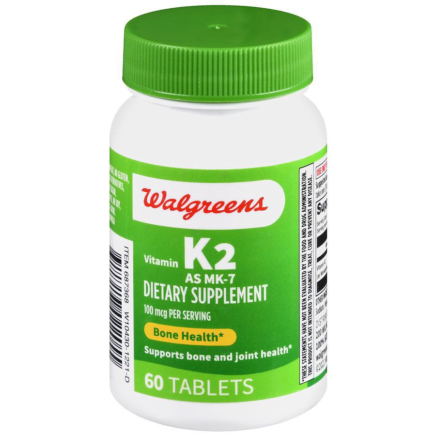 slide 1 of 5, Walgreens Vitamin K2 100mcg Tablets, 60 ct