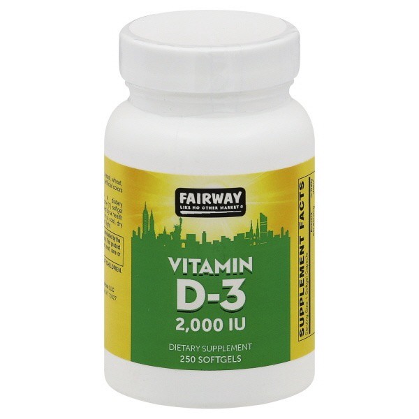 slide 1 of 1, Lucky's Market Vitamin D3 2000 Iu, 250 ct