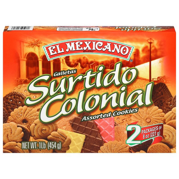 slide 1 of 1, El Mexicano Surtido Colonial Cookies, 16 oz