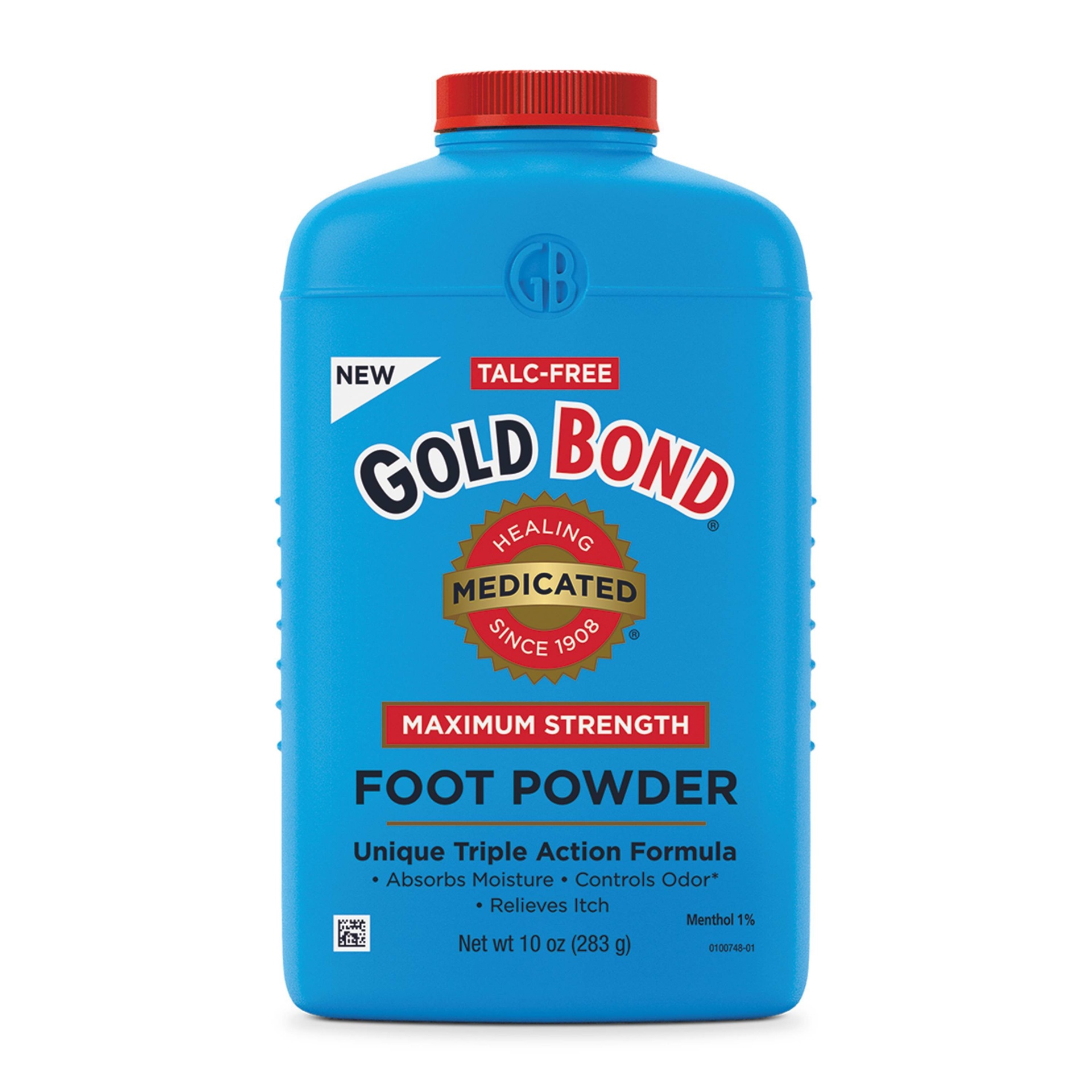 slide 1 of 5, Gold Bond Medicated Maximum Strength Foot Powder, 10 oz