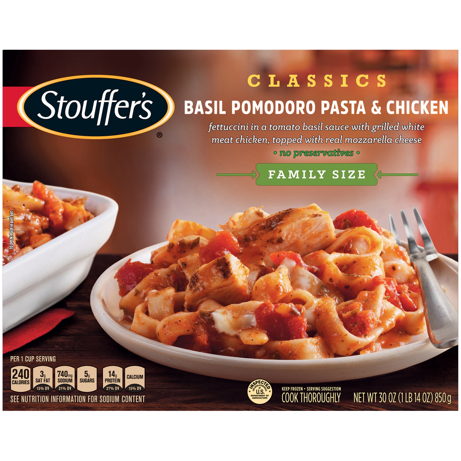 slide 1 of 1, Stouffer's Creative Comforts Basil Pomodoro Pasta With Chicken, 30 oz