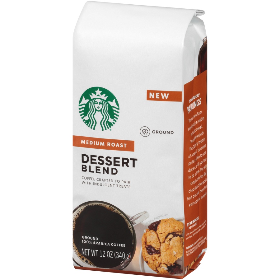 slide 3 of 7, Starbucks Dessert Blend Medium Roast Ground Coffee, 12 oz