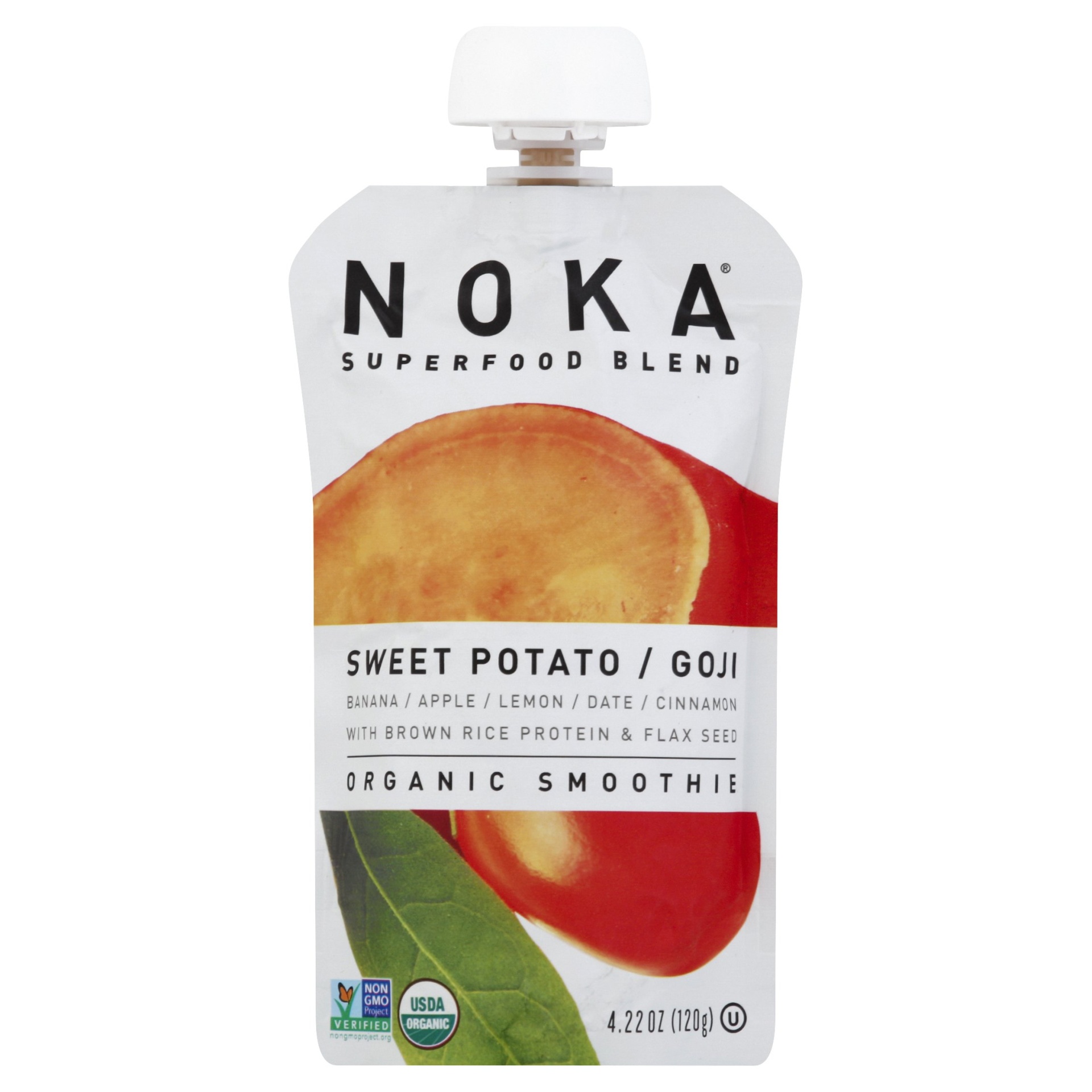 slide 1 of 1, NOKA Sweet Potato/Goji Organic Smoothie, 4.22 oz