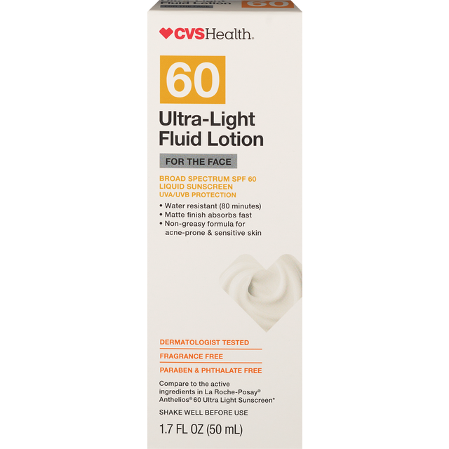 slide 1 of 1, Cvs Health Sunscreen Face, Spf 60, 1.7 oz