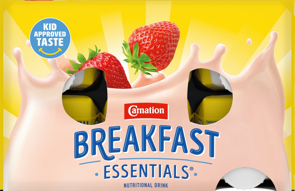 slide 7 of 9, Carnation Breakfast Essentials Creamy Strawberry Nutritional Drink 6 - 8 fl oz Cartons, 1.5 qt