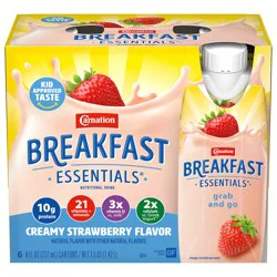 Carnation Breakfast Essentials Creamy Strawberry Nutritional Drink 6 - 8 fl oz Cartons