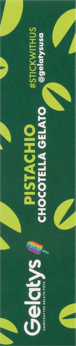 slide 2 of 9, Gelatys Handcrafted Gelato Pop - Pistachio Chocotella, 2.10 fl oz