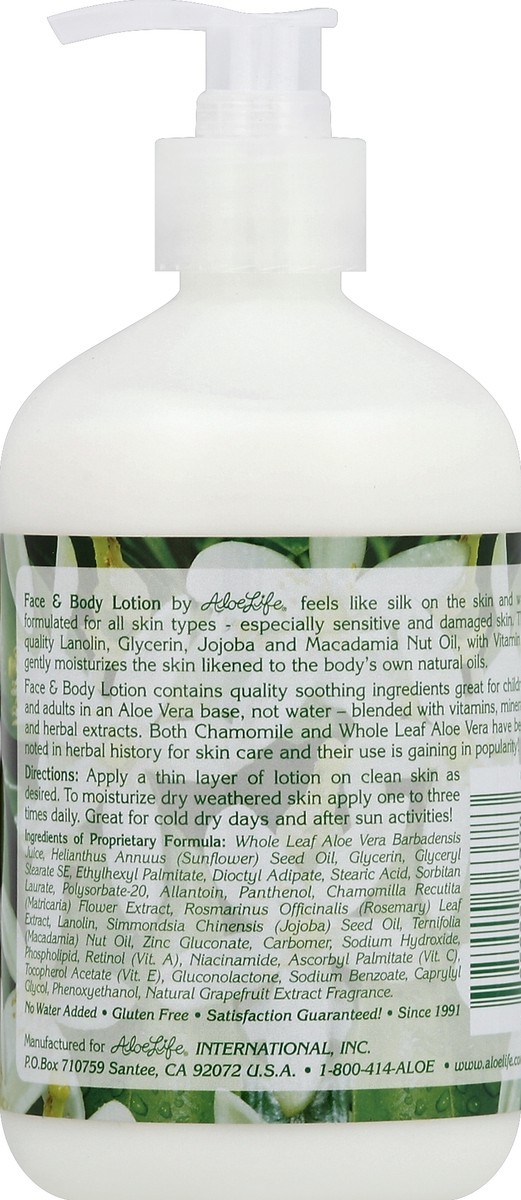 slide 3 of 3, Aloe Life Face & Body Lotion 16 oz, 16 oz