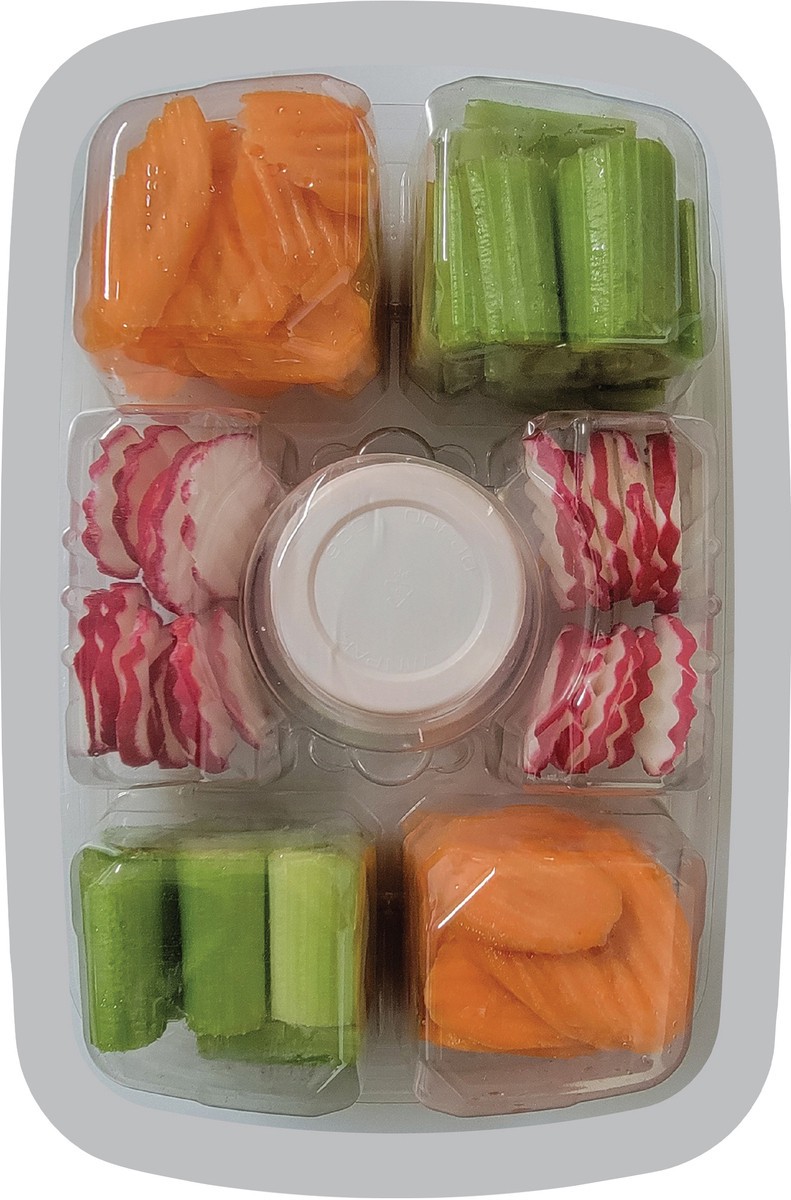 slide 3 of 7, Taylor Farms Veggie Chips & Dip Vegetable Tray, 16 oz