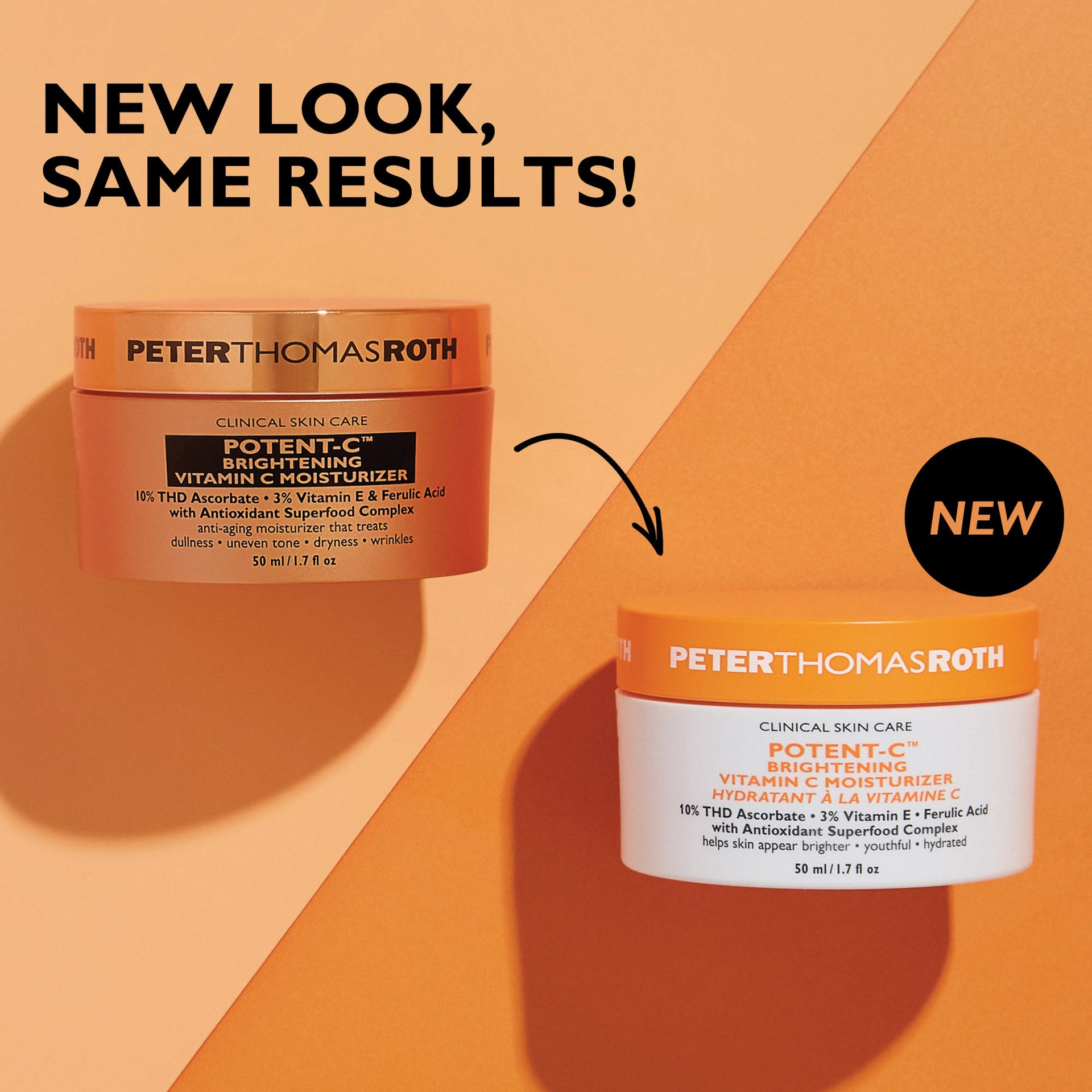 slide 6 of 6, Peter Thomas Roth Potent-C Brightening Vitamin C Moisturizer 1.7 oz / 50 mL,